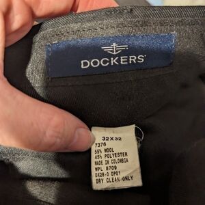 Dockers Black pinned stripe dress pants